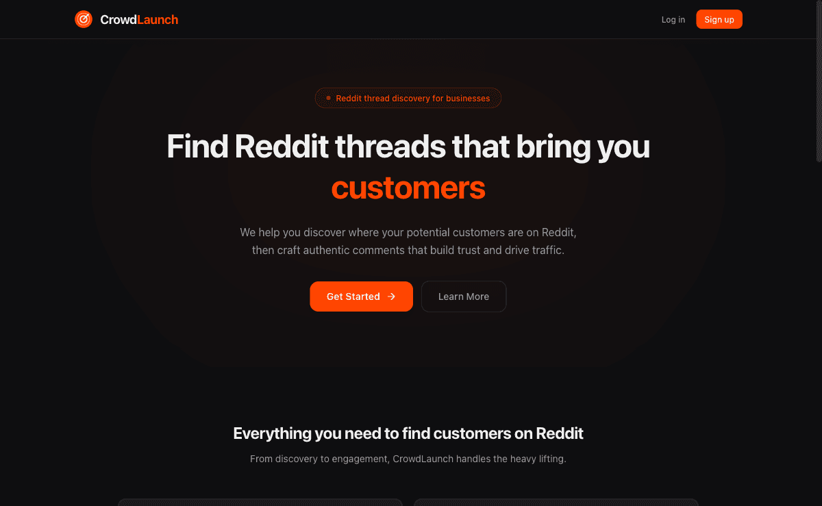 CrowdLaunch website preview